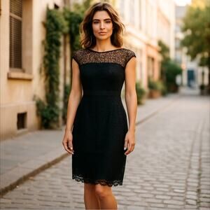 Amazing Lace Little Black Dress Size 10